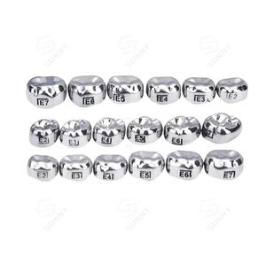 Couronne dentaire préfabriquée en acier inoxydable pour enfants, 48 pièces, pour protéger les dents, fournitures dentaires orthodontiques - Product Image 4