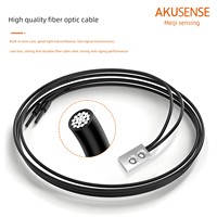 AKUSENSE Micro-guide de faisceau à réflexion diffuse ultra-mince sonde de capteur à fibre optique commutateur photoélectrique série FU-57TZ 0.1 fixe