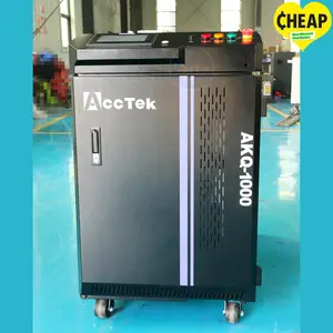 Acctek China Fiber Laser Cleaning Machine Laser Cleaner Rust Oil Paint Dust Remove For Wood Metal Floor 1000w 2000w 3000w