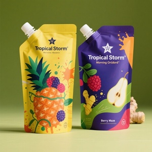 Tùy Chỉnh In Kỹ Thuật Số Có Thể Tái Chế Bao Bì Túi Đứng lên Túi Vòi Cho Bé Thực Phẩm Sữa Sữa Chua Nước Giải Khát Nước Sốt Nước Trái Cây - Product Image 3