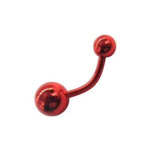 316 thép không gỉ piercing cơ thể đồ trang sức chất lượng cao mạ thép không gỉ Balls rốn Vòng cơ bản bụng nút Nhẫn - Product Image 5