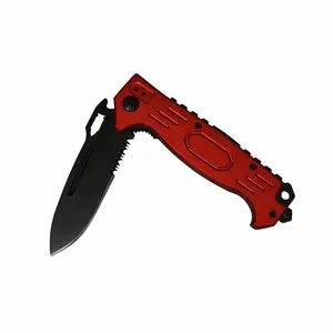Factory Supplier Stainless Steel Custom Self Defense Survival Rescue Knife Hunting Camping Pocket Gift Knives with Belt Clip