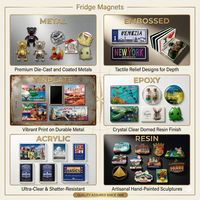 Aimant de réfrigérateur personnalisé en résine époxy 3D, OEM ODM, écologique, durable, souvenir, cadeau