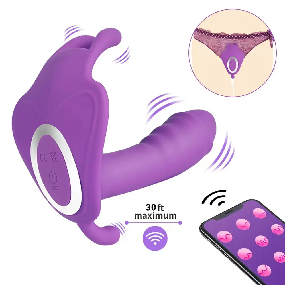 Sexy Dildo Female Vibrators Sex Toys Women APP Remote Control Women's Dildo Butterfly Vibrator for Women Couples