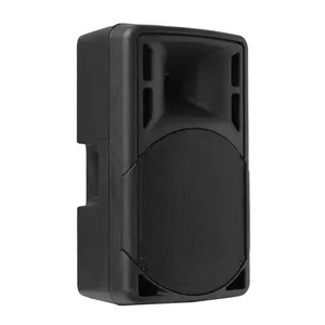 Kotak kabinet kosong 15 inci profesional Speaker Audio hitam ABS 400W plastik pemasok kotak suara pengiriman cepat plastik 8 Ohm PLAM