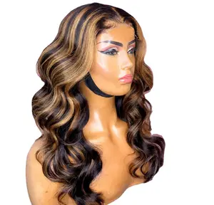 New Style Female Fashion Chemical Fiber Hair Wig Natural Wave Gradient Color Long Curly Hair Synthetic Wigs