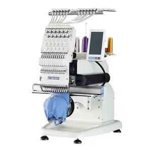 JY Suppliers Prices High Speed Single Head 12 Needles Small Computer Embroidery Machine For Sale