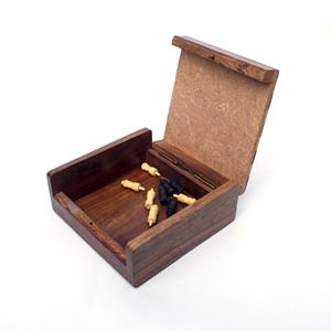 Juego de tablero de ajedrez de madera hecho a mano, Ideas novedosas para niños y adultos de regalo, graduación de Navidad, Pascua, Año Nuevo, Diwali para él y ella - Product Image 3