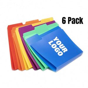 แฟ้มเอกสารขนาด Letter ยี่ห้อ Pp Filing Products แบบตกแต่ง  ซองใส่เอกสาร แฟ้มนำเสนอ แพ็ค 6 ชิ้น ของขวัญส่งเสริมการขายแบบกำหนดเองได้ - Product Image 1