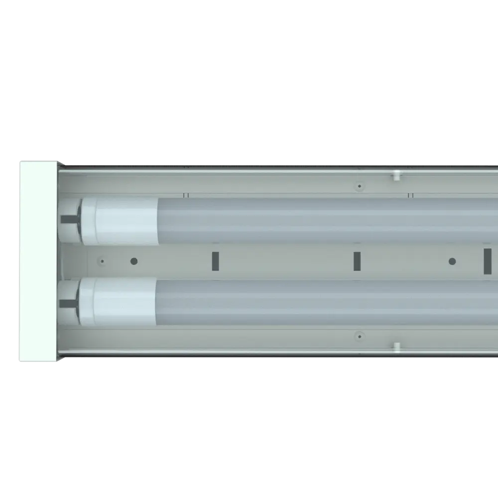 CE 스틸 바디 와이어 가드 LED Batten Fixture 높은 루멘 G13 더블 T8 LED 튜브 라이트