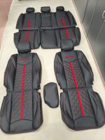Housses de siège auto en cuir Nappa personnalisées pour Toyota Hilux Double Cab Accessoires intérieurs auto