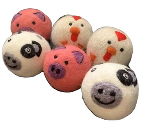 Vente en gros de séchoir à feutre Nouvelle-Zélande Home Products 2025 Nouveautés Boules de séchoir à <span class=keywords><strong>lessive</strong></span> écologique en laine animale 6 Pc FBA DDP - Product Image 6