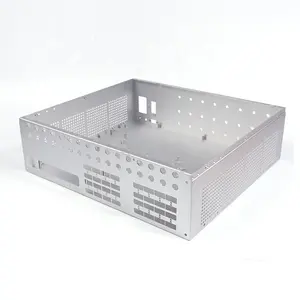 Metal customized box enclosure, stamping and punching laser cutting, machinery accessories container, electric control cabinet