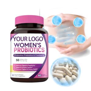 Oem Odm Private Label Women's Probiotic Capsules with Cranberry to Support Digestion, <strong>Probioticos</strong> Vaginales Supplements - Product Image 1