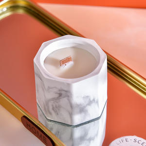 Bougie parfumée artisanale en cire de soja biologique en gros, pot en céramique, huiles essentielles aromatiques fruitées, sans fumée, cadeau de vacances de Pâques - Product Image 3