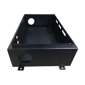 Waterproof Metal Black Junction Boxes Wall Mounting sheet metal Box Enclosure Cover