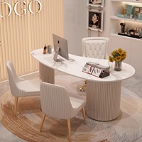 Escritorio de Consulta Médica de Diseño Moderno y Lujoso, Mesa de Diagnóstico Personal a Personal para Salones y Oficinas