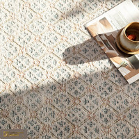 Tapis shaggy de salon LandScopeTech, style américain, en polypropylène et polyester, peluche douce, poils de 9 mm, antidérapant, respectueux de la peau