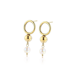 ต่างหูแฟชั่น DE PERLAS PE0521 สำหรับผู้หญิง เครื่องประดับคุณภาพสูง - Product Image 2