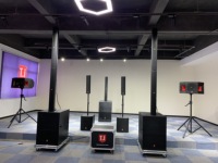 Sistema de Sonido Profesional, Altavoces de Arreglo Lineal, Altavoces de Columna, Equipo de Sonido para Conciertos Medianos