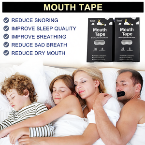 Lijitang Bambus-Seide/Baumwolle Atmungsaktives Premium-Schlafpflaster mit Lavendelduft und Schlafloch gegen Schnarchen - Product Image 5