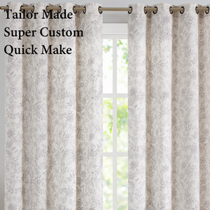 Rideaux en lin mélangé Jinchan pour salon, style campagnard français <span class=keywords><strong>noir</strong></span>, semi-transparents, filtrant la lumière, pour fenêtre de cuisine - Product Image 1