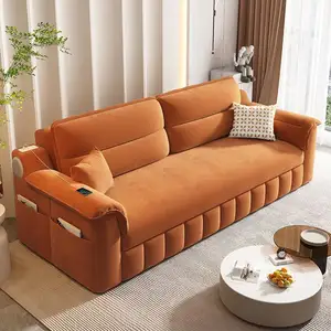 YOUTAI tempat tidur sofa lipat modern, tempat tidur sofa sudut konversi terbaru dengan penyimpanan untuk furnitur ruang tamu 2024