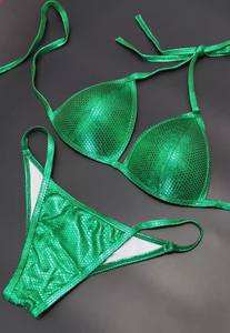 Costume da Bodybuilding per Donne NPC IFBB, Bikini per Competizioni Fitness, Costume da Palcoscenico con Cristalli - Product Image 5