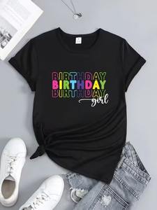 T-shirt à col rond et manches courtes pour femmes, humoristique, avec motif chat, « I Came Late Because I Didn't Want to », haut décontracté - Product Image 5