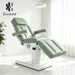Cama de Belleza Eléctrica Moderna de Lujo, Cama de Masaje con 4 Motores, Control por Pedal, Cama Facial Eléctrica para Spa y Salón de Belleza - Product Image 6