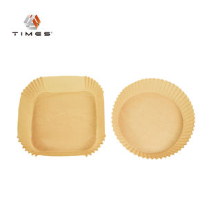 Revestimiento de papel desechable <span class=keywords><strong>AirFryer</strong></span>, platos de cocina y fiesta cuadrados redondos, bandeja de papel para freidora de aire reciclable, precio de fábrica - Product Image 3