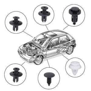 HE20 Auto <b>Clips</b> Kit 100Pcs Mixed <b>Car</b> Fasteners For Hood Bumper Roof Dashboard Trunk Fender Repair Replacement - Product Image 2
