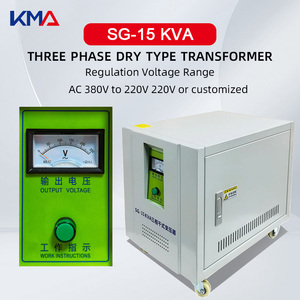 หม้อแปลงไฟฟ้ากระแสสลับแบบแห้ง 380V เป็น 220V สามเฟส แบบปรับขึ้นลงได้ 15Kva 6Kva หม้อแปลงอัตโนมัติแบบปรับแรงดันได้ 3 เฟส - Product Image 2