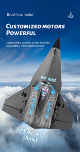 Fx9672 điều khiển từ xa máy bay sr72 máy bay chiến đấu kênh đôi tàu lượn bốn kênh cố định cánh mô hình RC máy bay đồ chơi món quà giáng sinh - Product Image 2