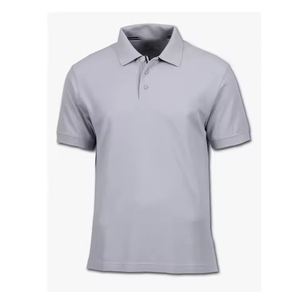 Chemise de golf 100% coton anti-rides à manches courtes pour hommes haute qualité doux respirant tricot solide imprimé design élégant décontracté - Product Image 4