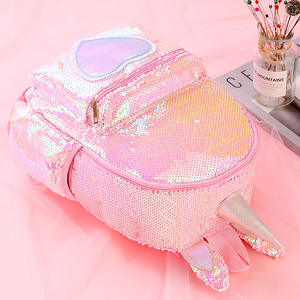 Mode bleu réversible sequin licorne sacs sac à dos pour femmes fille - Product Image 4