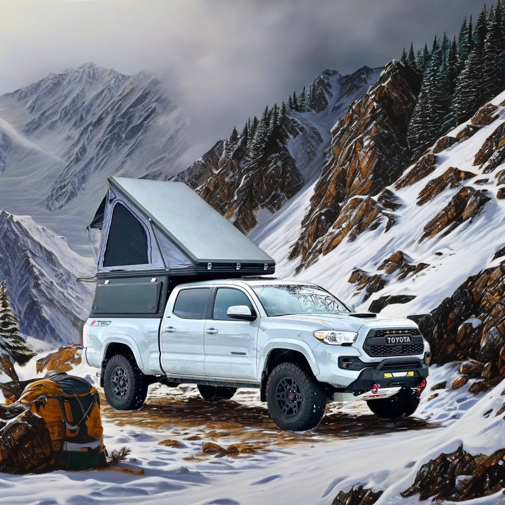 Hard Shell Roof Top Box for 4x4 Offroad Easy Fitting Aluminium Pickup Truck Canopy Tent Versatile Roof Tent