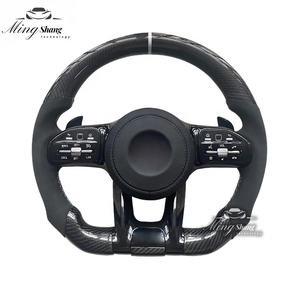 Convient pour mercedes-benz 809AMG GLE CLS GLA CLA SLC ML GL GLK <span class=keywords><strong>G63</strong></span> C63 W221 S63 couleur noir pur fond plat volant de sport - Product Image 1