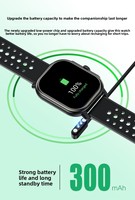 Montre connectée 2,06'' AMOLED avec moniteur de fréquence cardiaque et d'oxygène sanguin, appels Bluetooth, suivi du sommeil, étanche, montre connectée fitness pour Android
