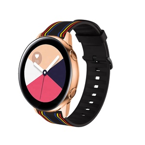 <span class=keywords><strong>Bracelet</strong></span> de montre en silicone 20mm 22mm pour <span class=keywords><strong>Samsung</strong></span> Galaxy 42mm 46mm Active 2 <span class=keywords><strong>Gear</strong></span> <span class=keywords><strong>S2</strong></span> S3 <span class=keywords><strong>Bracelet</strong></span> pour Huawei Huami Smart Watch - Product Image 2