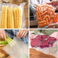 Sac de joint transparent en relief à haute température de qualité alimentaire sacs d'emballage sous vide de poche de cornue transparente pour la cuisson sous vide