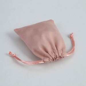 Sac en velours rose personnalisé de grande taille avec logo pour l'emballage de cadeaux, sacs en velours personnalisés avec cordon de serrage pour vêtements et chaussures, sac anti-poussière - Product Image 6