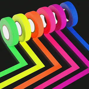 <span class=keywords><strong>Ruban</strong></span> adhésif EONBON sous lumière noire UV Fluorescent Neon Gaffer Blacklight Cloth Duct Tape - Product Image 2