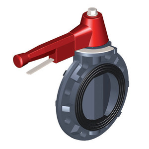 Vanne à diaphragme Clean Diaphragm Valve série 2300 PVC U DN 15 1/2 pouces pour le contrôle de température normale - Product Image 3
