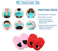 Enveloppement Naturel Chaud/Froid pour Épaule et Cou, à base de Graines de Lin, pour Soulagement de la Douleur, Congelable et Micro-ondable