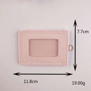 INS Style Unisex Canvas Card <b>Holder</b> with DIY Name Slot Korean-Style Credit Card <b>Wallet</b> for Women - Product Image 4