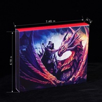Boîte d'emballage personnalisable en carton pour dés de jeu de rôle carrés (RPG) Dungeons and Dragons