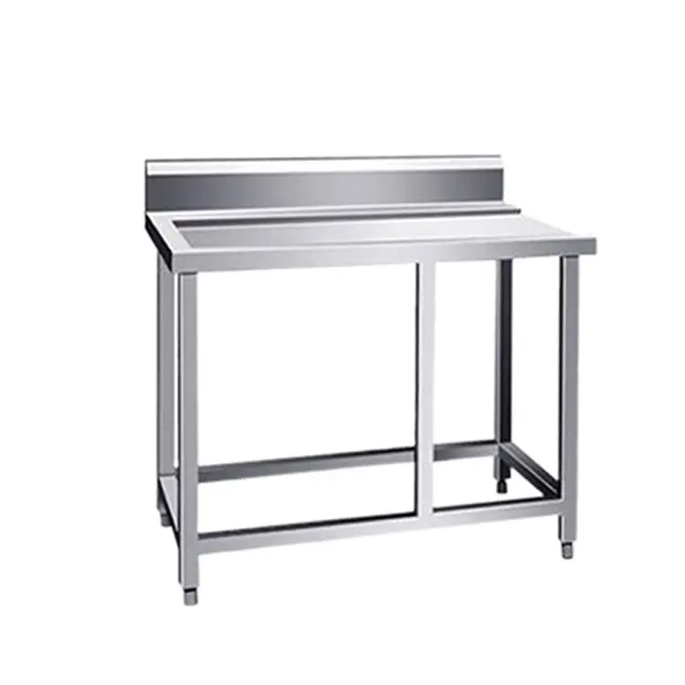 Oem Custom Stainless Steel Third Layer Multi Function Workbench With Adjustable Feet