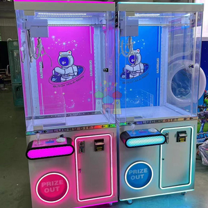 Macchina da gioco a gru a gettoni con artiglio blu trasparente per bambole, distributore automatico Key <span class=keywords><strong>Master</strong></span> con 1 anno di garanzia - Product Image 1