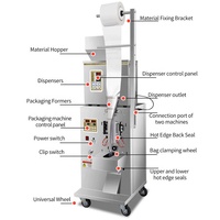 Machine de Pesage, Conditionnement et Remplissage Automatique Multifonction à Bas Prix pour Sachets de Poudre, Épices, Granulés, Céréales Alimentaires, Scellage Arrière 3 Côtés